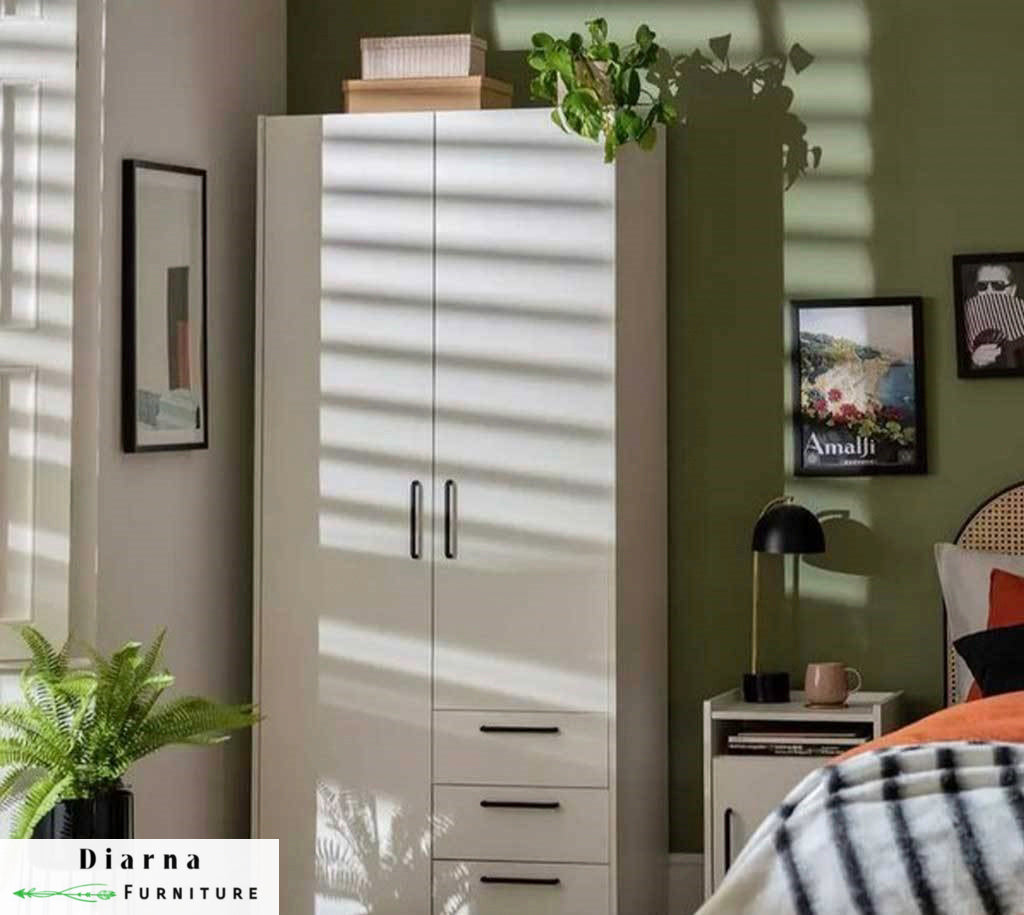 دولاب 100 سم - ابيض