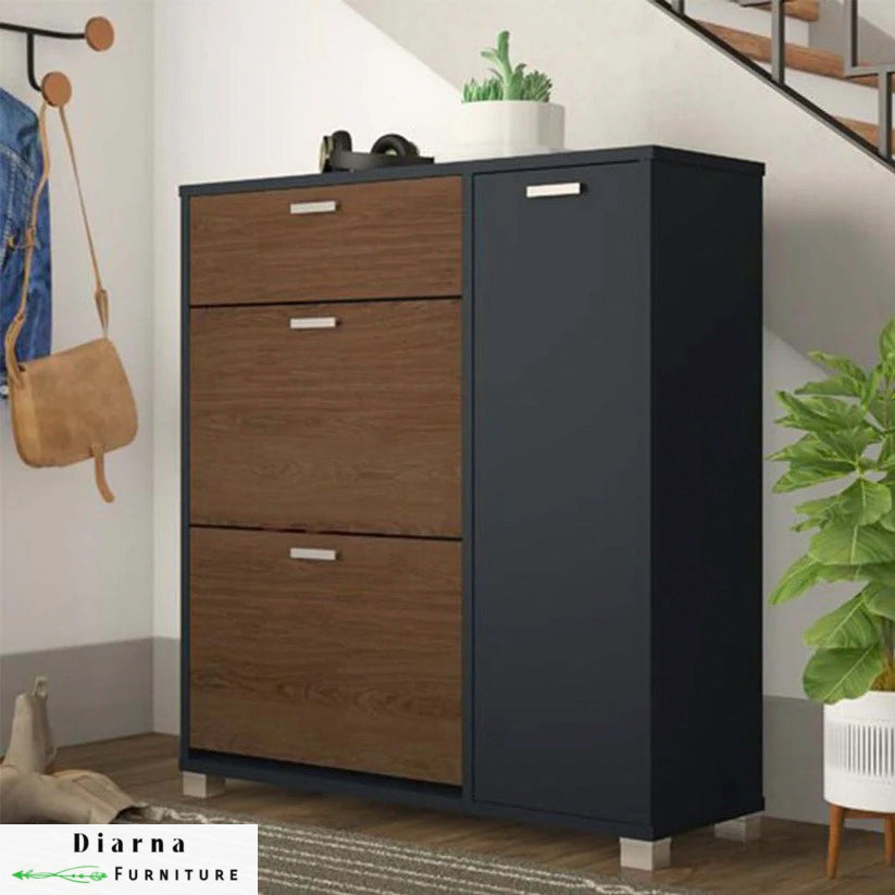 جزامة ام دي اف - اسود وبني