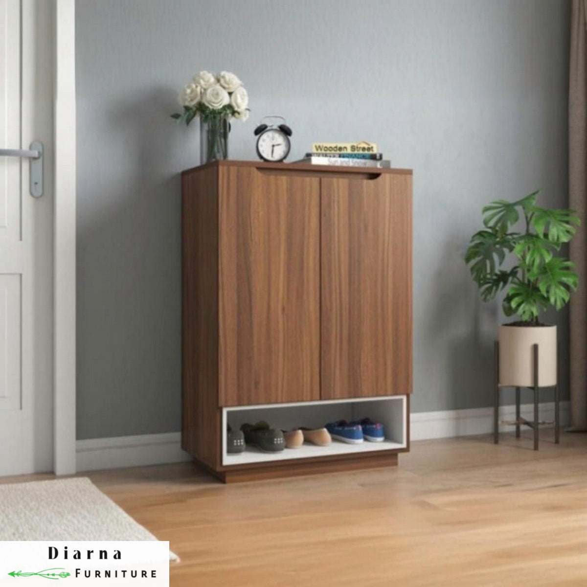 جزامة ام دي اف - بني وابيض