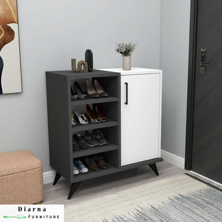 جزامة ام دي اف  - رمادي  وابيض