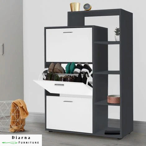 جزامة ام دي اف  - رمادي  وابيض