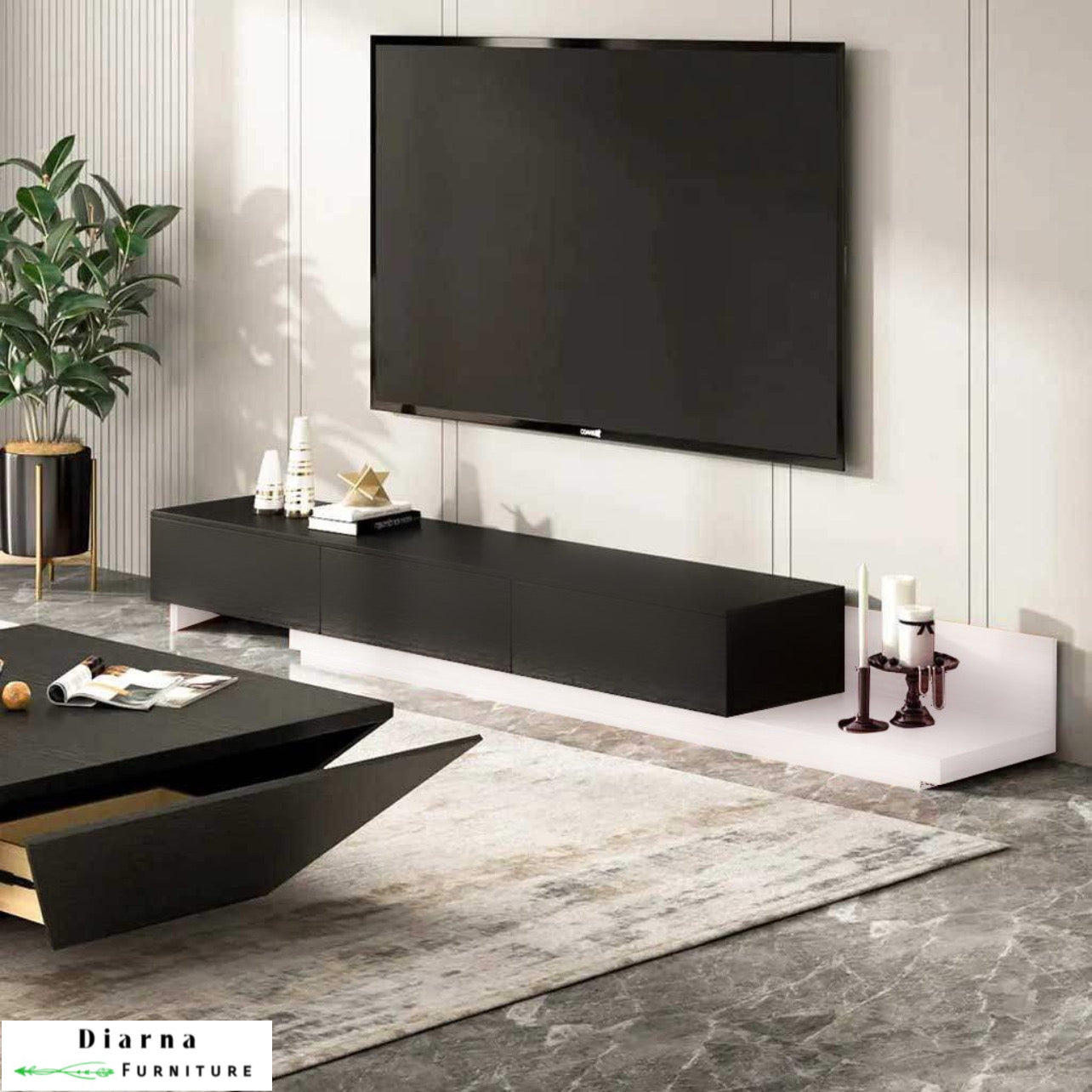 وحدة تليفزيون ام دي اف - اسود وابيض