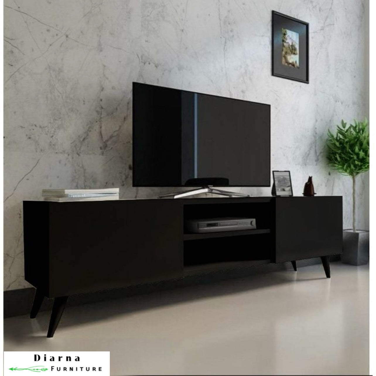 وحدة تليفزيون ام دي اف - اسود