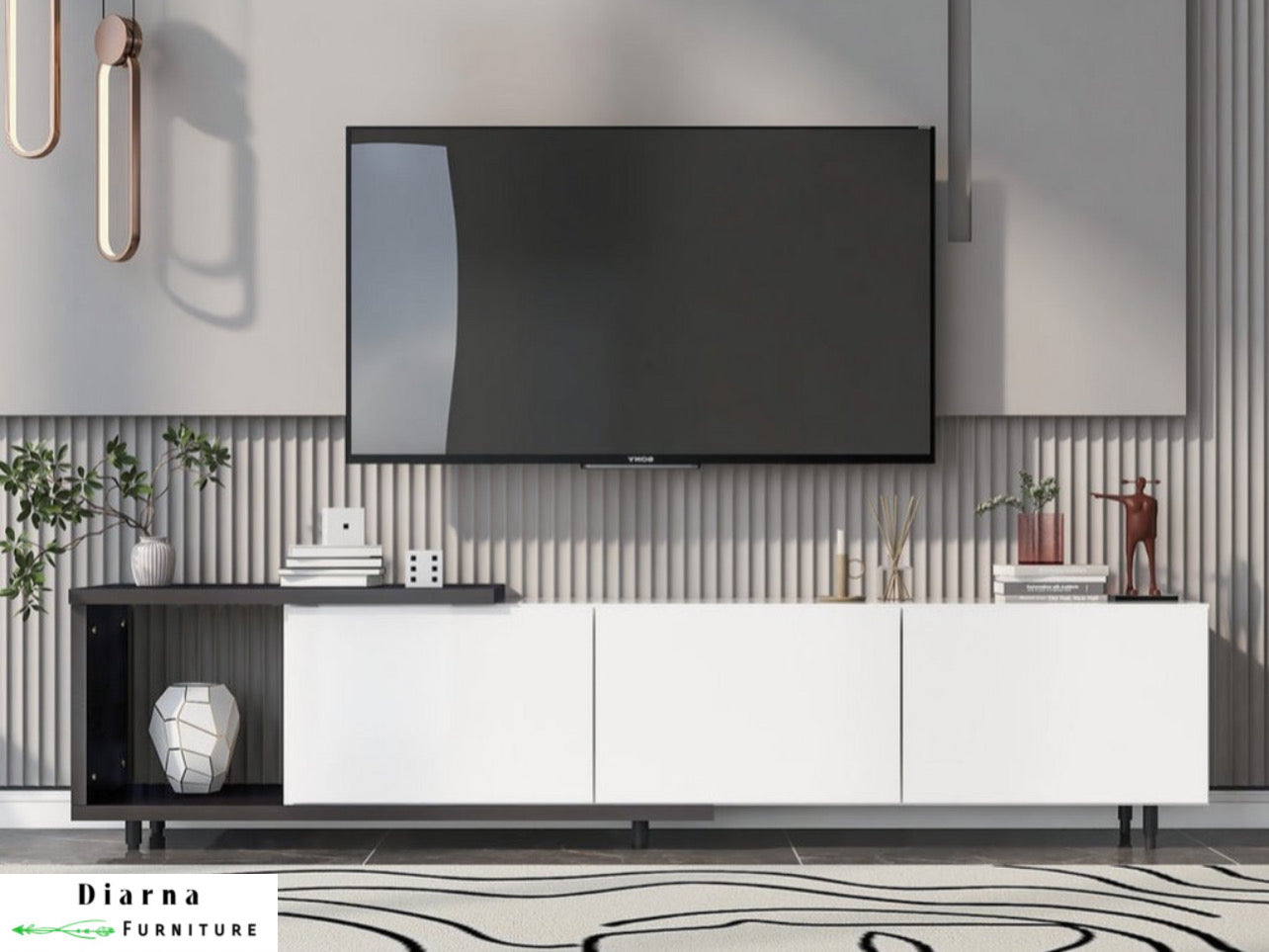 وحدة تليفزيون ام دي اف - ابيض واسود