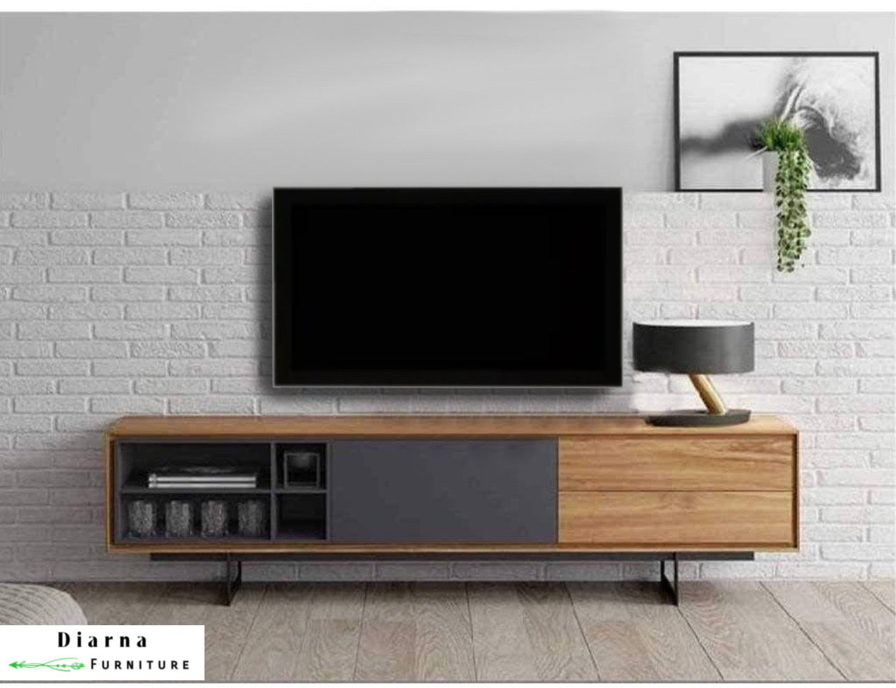 وحدة تلفزيون ام دي اف - بيج ورمادي