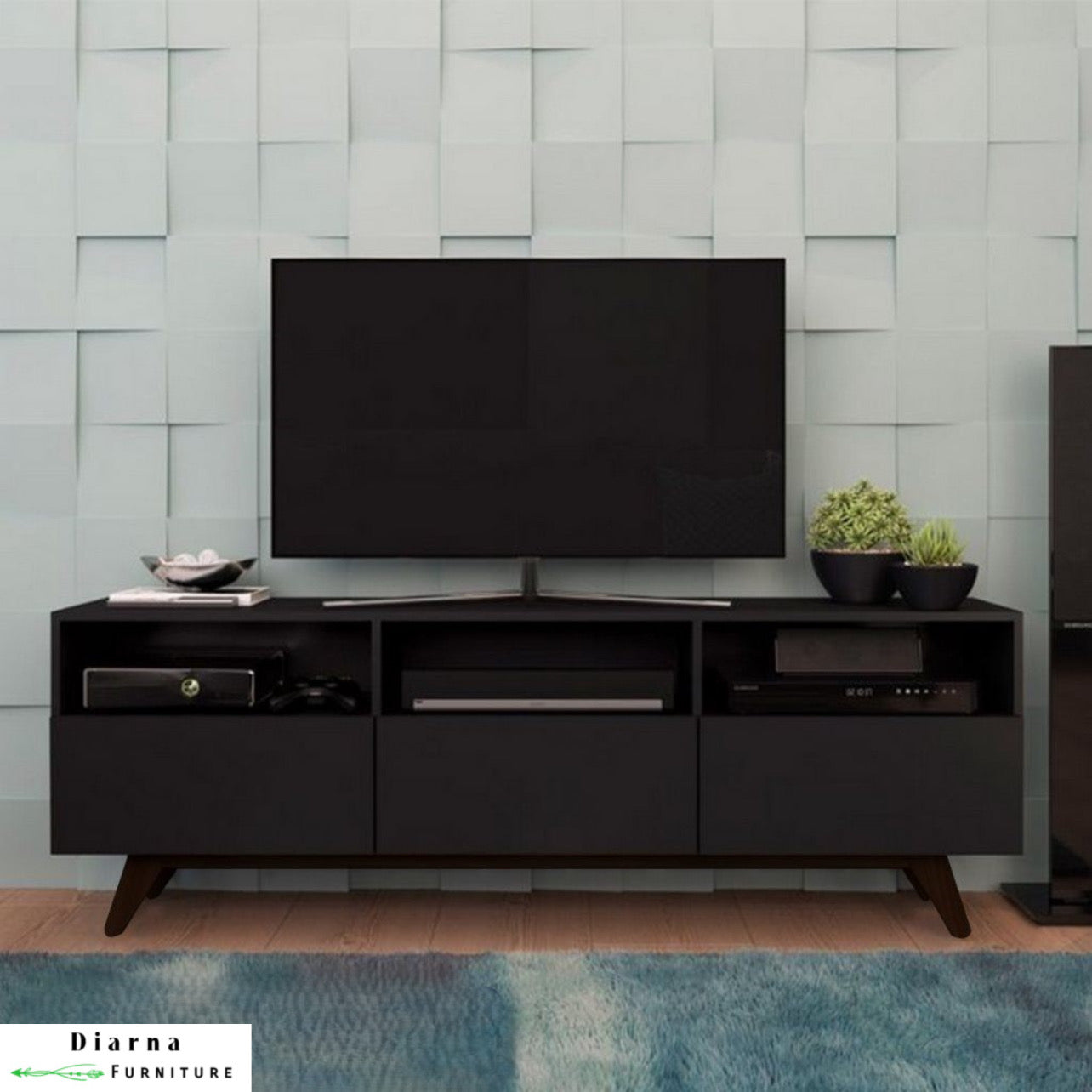 وحدة تلفزيون ام دي اف - اسود