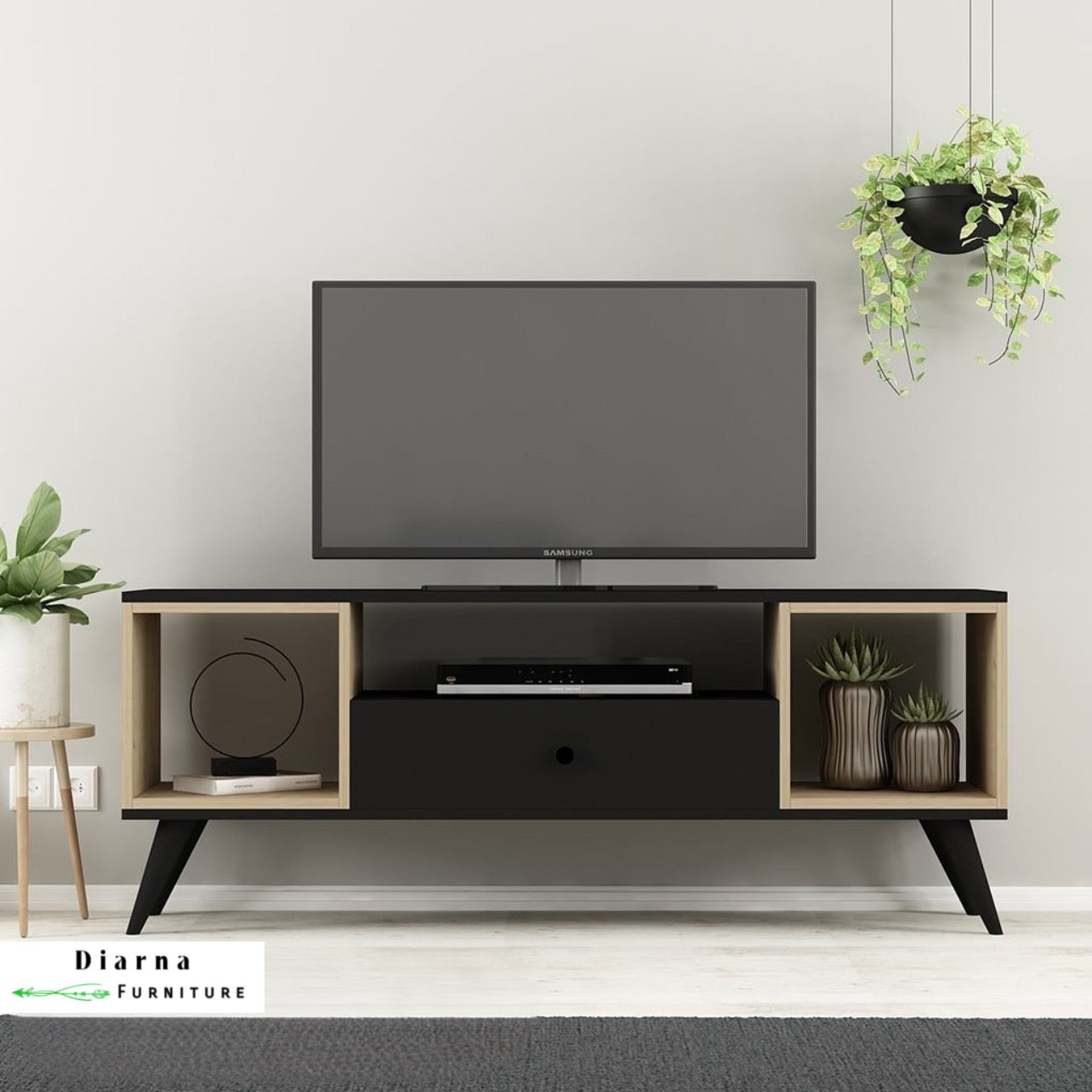 وحدة تلفزيون ام دي اف - أسود و بيج