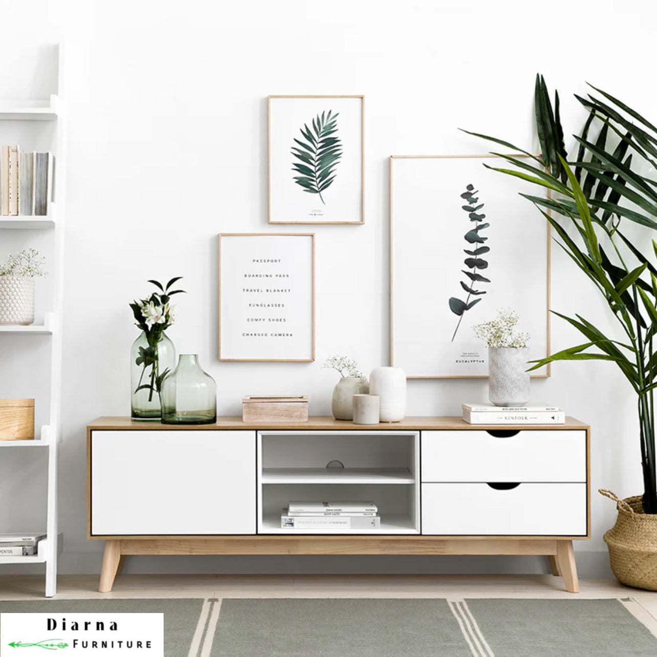 وحدة تليفزيون ام دي اف - بيج وابيض