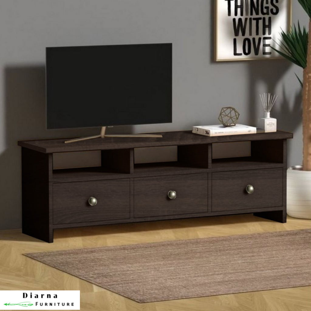 وحدة تليفزيون ام دي اف - ابيض وبيج