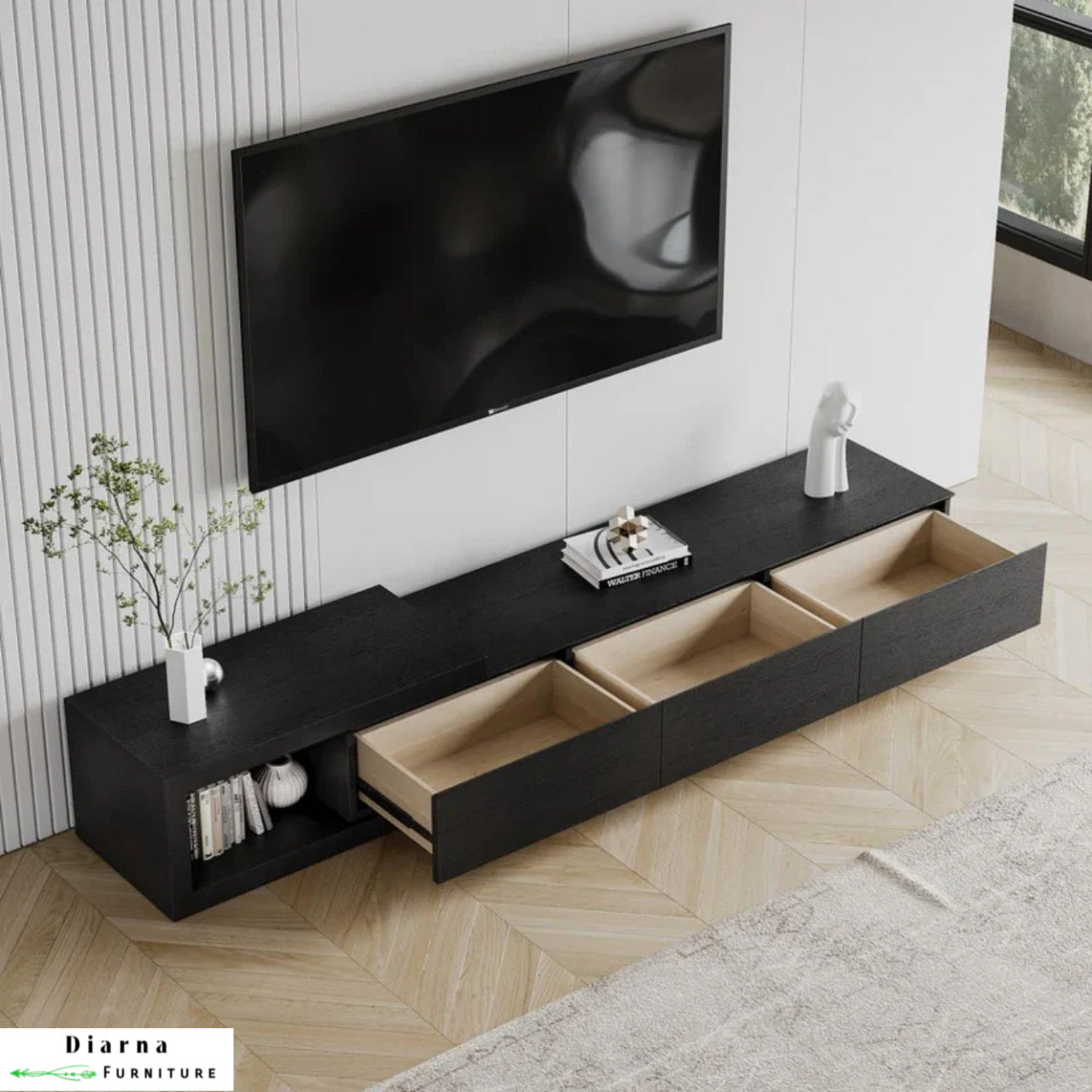 وحدة تليفزيون ام دي اف - اسود