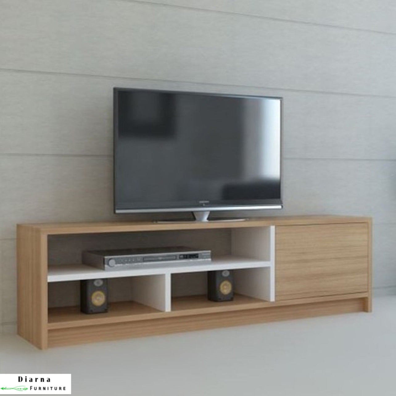 وحدة تليفزيون ام دي اف - بيج وابيض