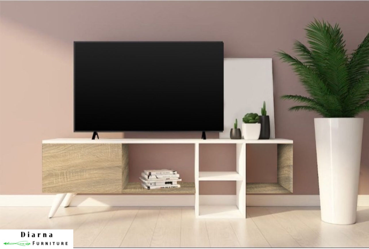 وحدة تليفزيون ام دي اف - بيج وابيض