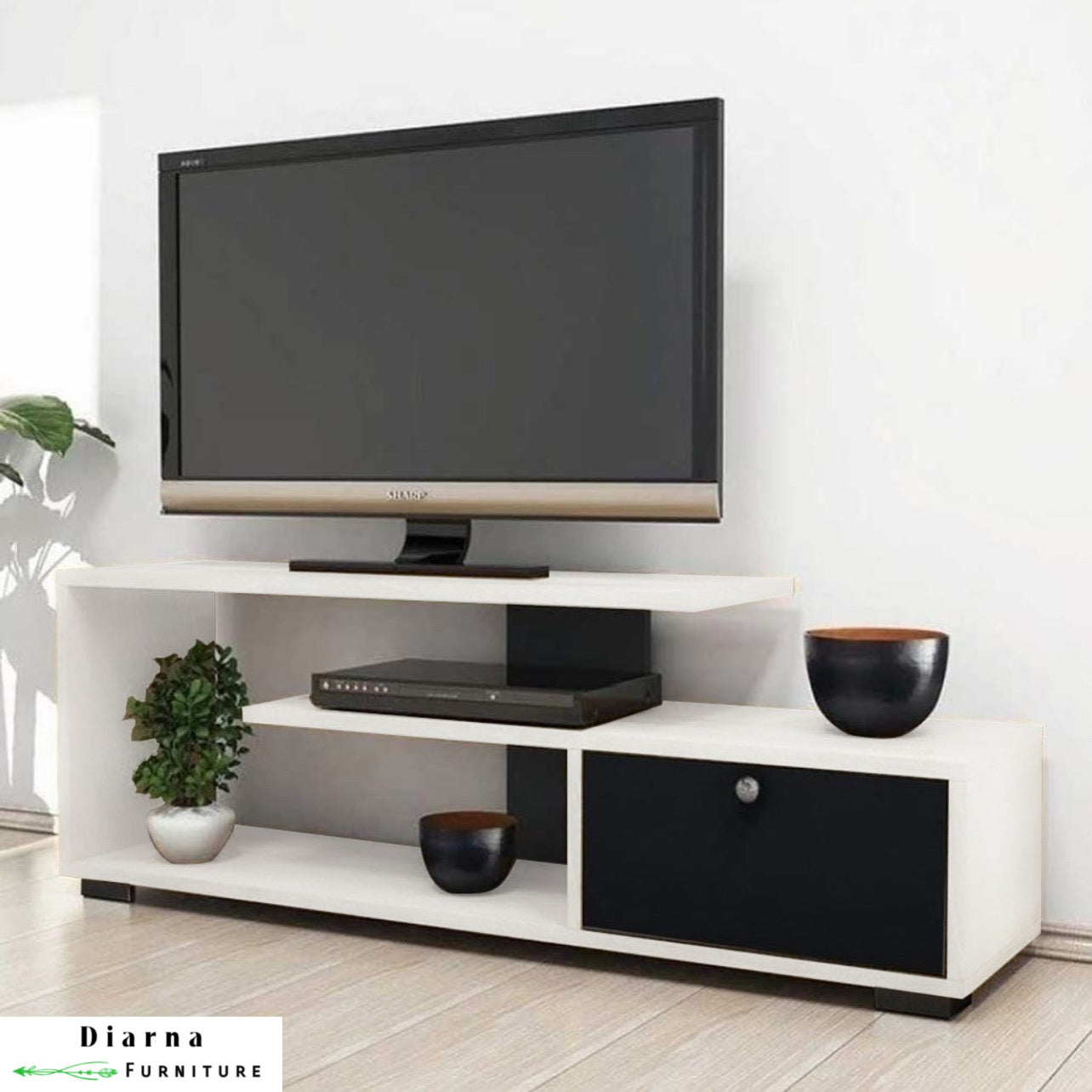 وحدة تليفزيون ام دي اف - ابيض واسود