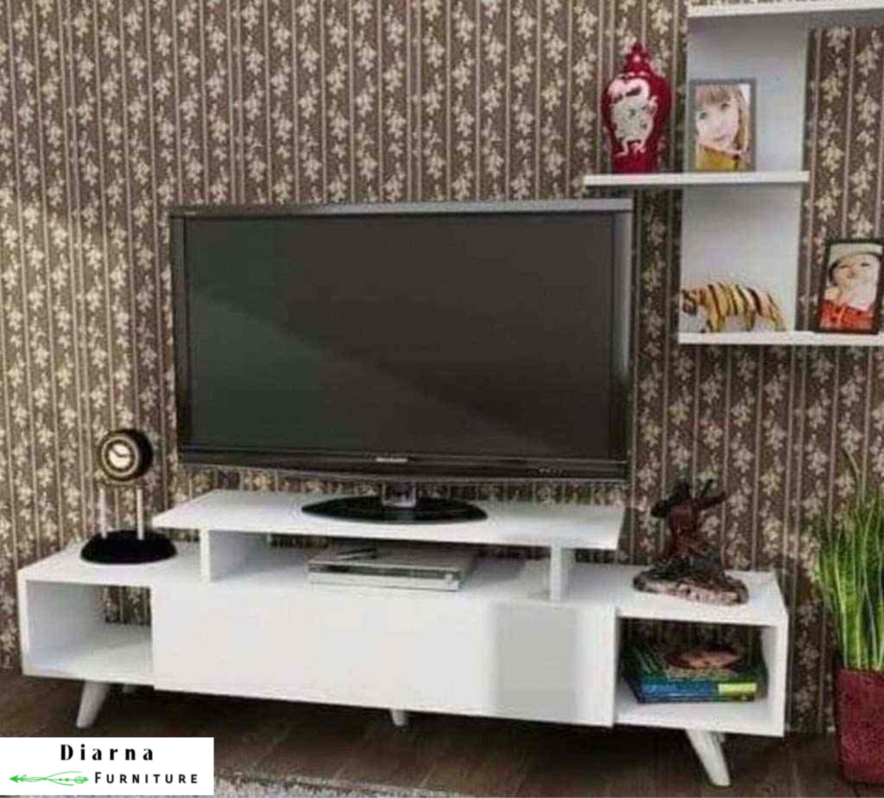 وحدة تليفزيون ام دي اف - ابيض