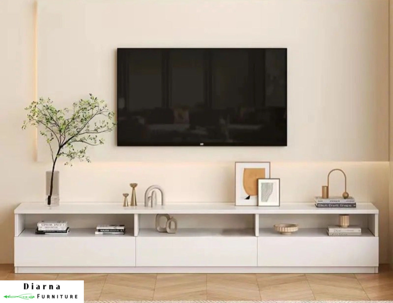 وحدة تليفزيون ام دي اف - ابيض