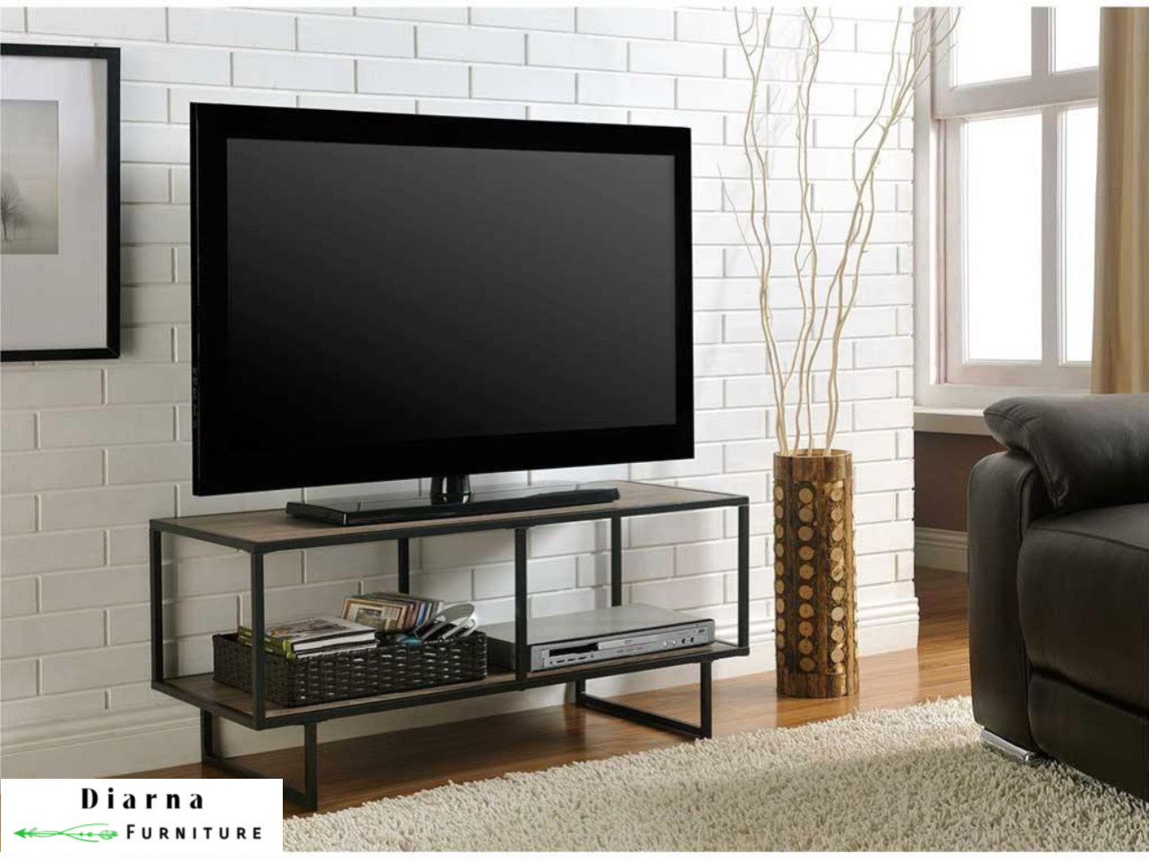 وحدة تليفزيون ستيل - اسود