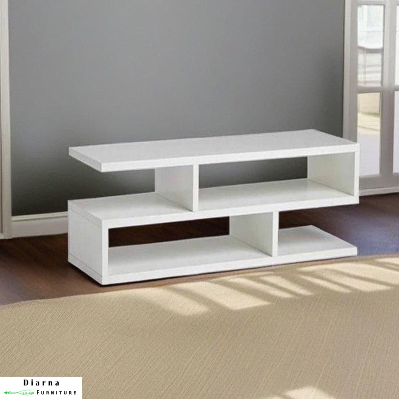 وحدة تليفزيون ام دي اف - ابيض