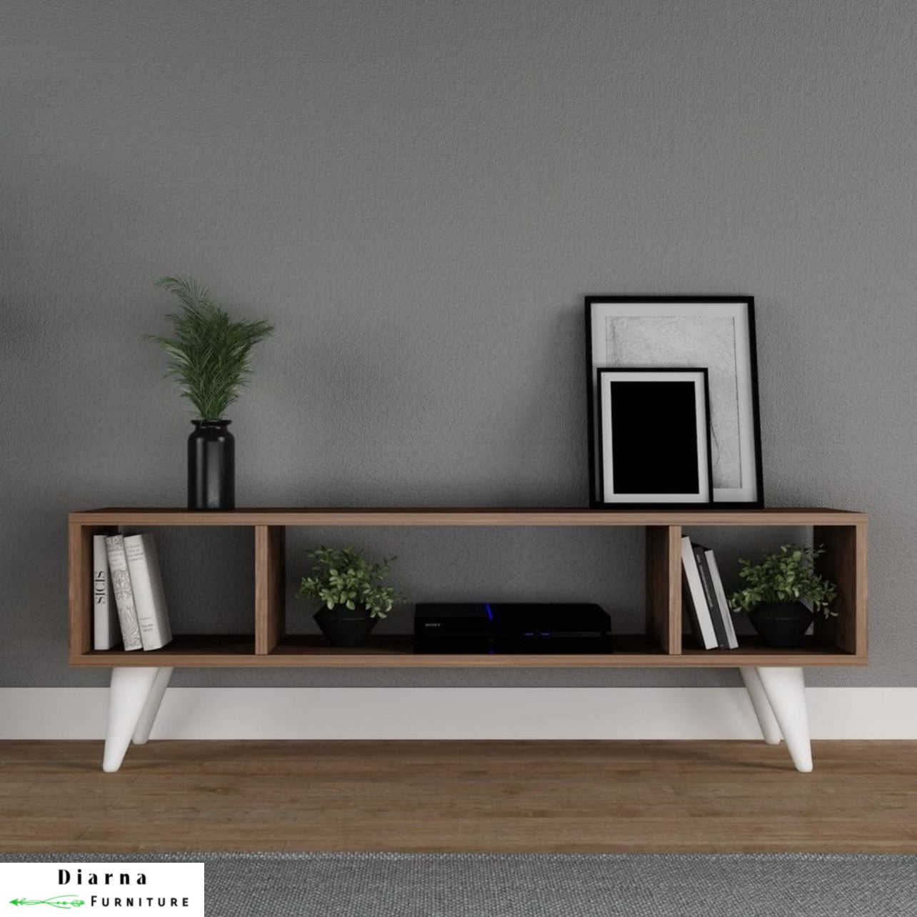 وحدة تليفزيون ام دي اف - بني وابيض