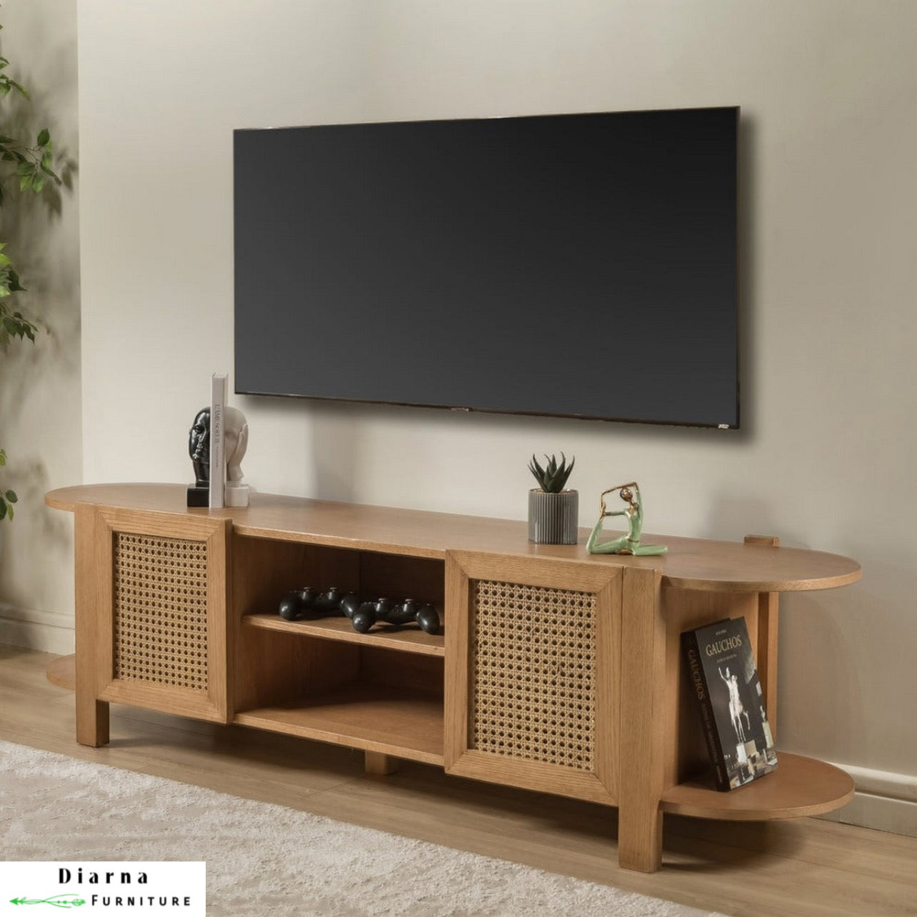 وحدة تليفزيون خشب كونتر - بيج