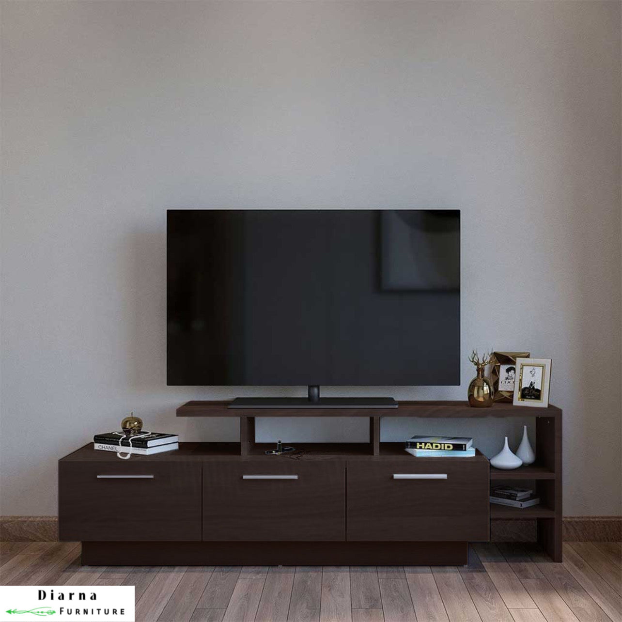 وحدة تليفزيون ام دي اف - بني غامق