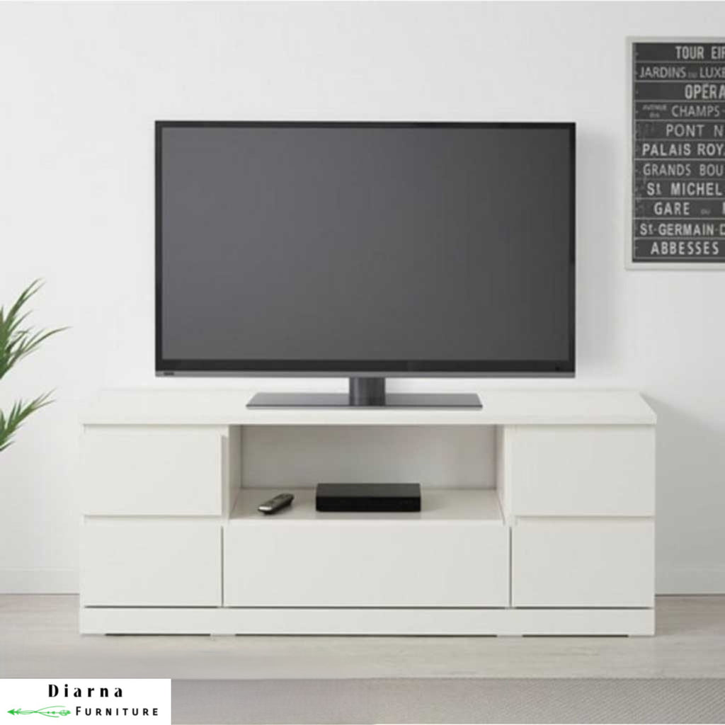 وحدة تليفزيون ام دي اف - ابيض