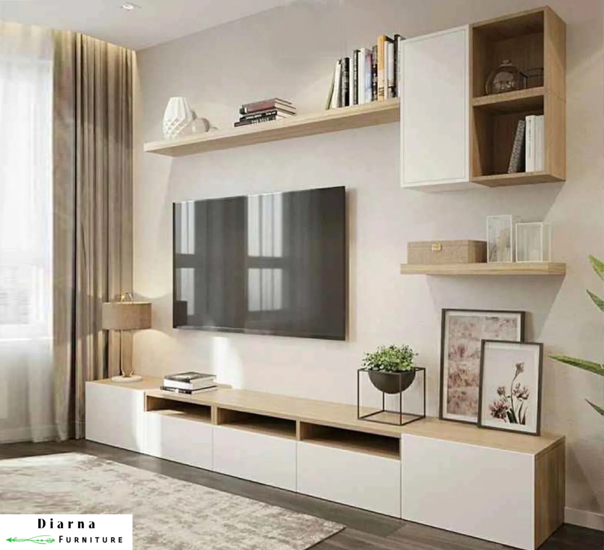 وحدة تليفزيون ام دي اف - بيج وابيض