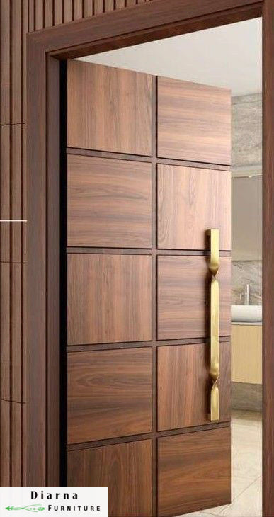 باب شقة م دي اف وموسكي  - بني