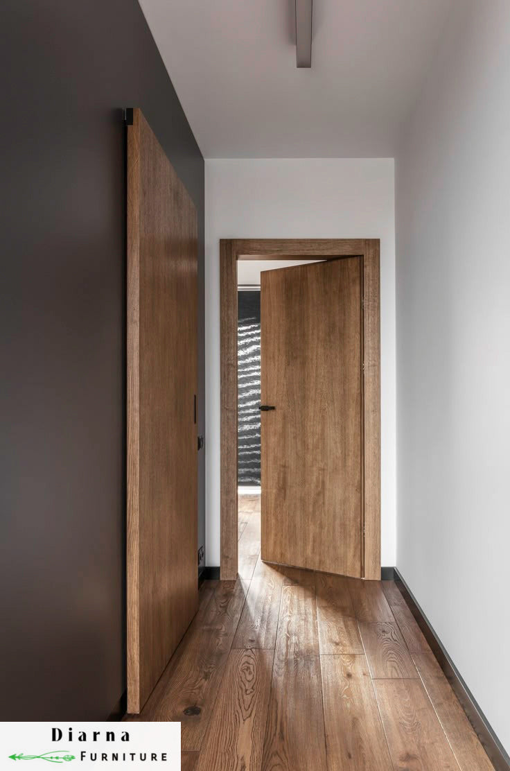 باب غرفة خشب موسكي "قشر ارو" -  بيج