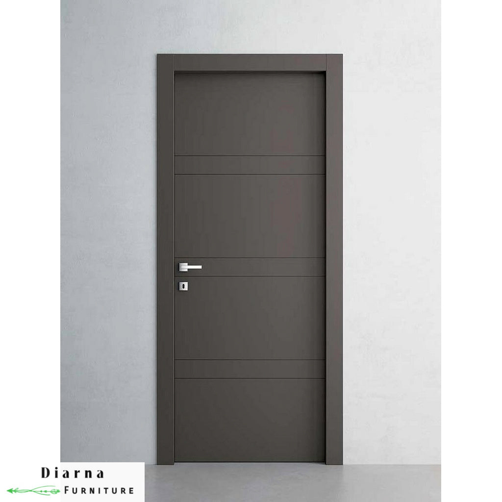 باب غرفة ام دي اف وموسكي - رمادي