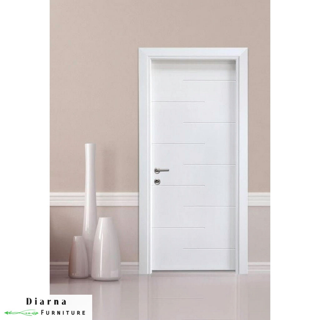 باب غرفة ام دي اف وموسكي - ابيض