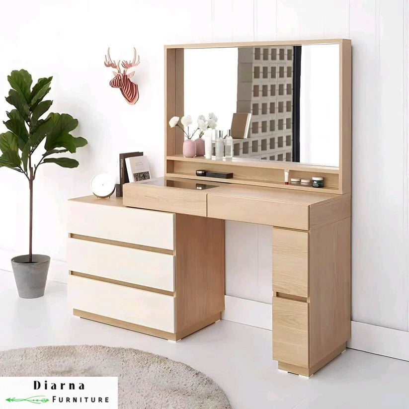 تسريحة  ام دي اف - بيج وابيض