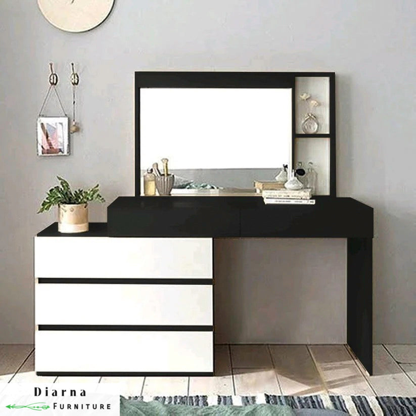 تسريحة  ام دي اف - اسود وابيض