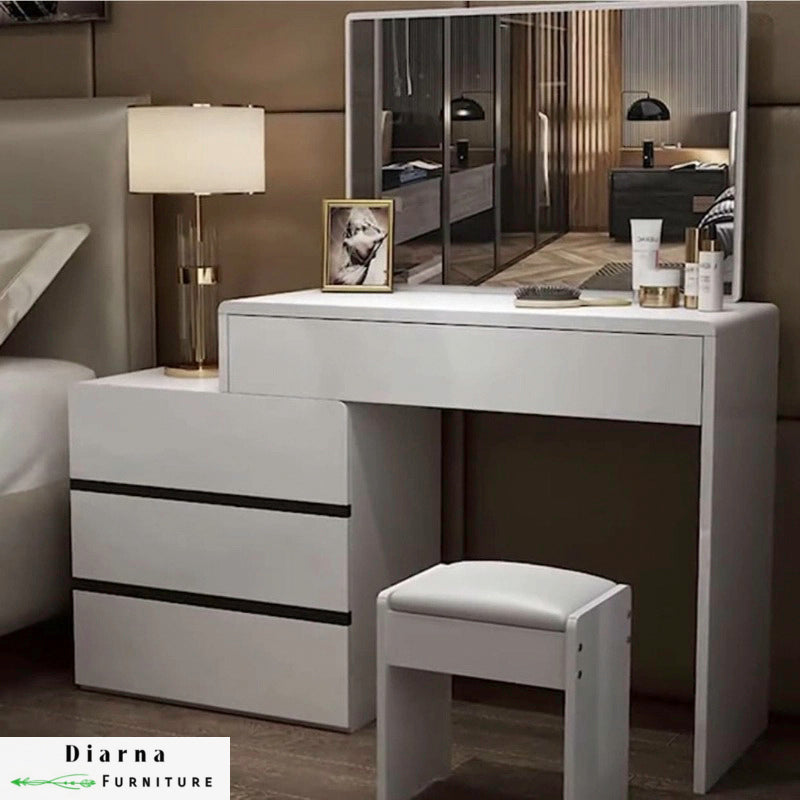 تسريحة  ام دي اف - ابيض