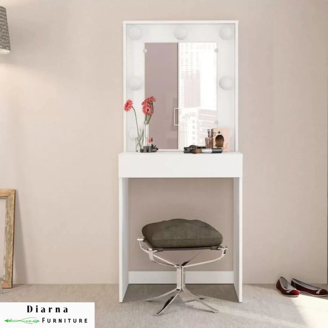 تسريحة  ام دي اف - ابيض