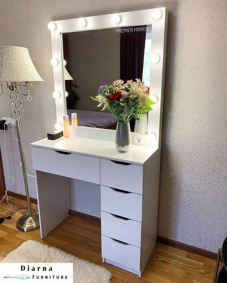 تسريحة  ام دي اف - ابيض