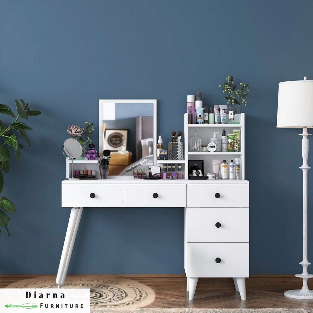 تسريحة ام دي اف - ابيض