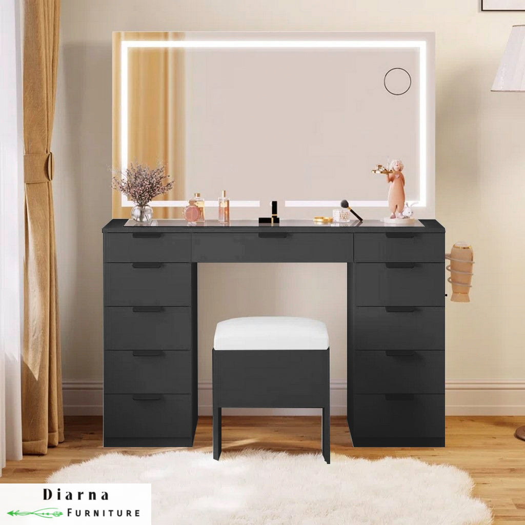 تسريحة ام دي اف - ابيض